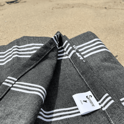 Serviette Plage | Fouta Turque Gris 100 CM * 200 CM - swave-towels