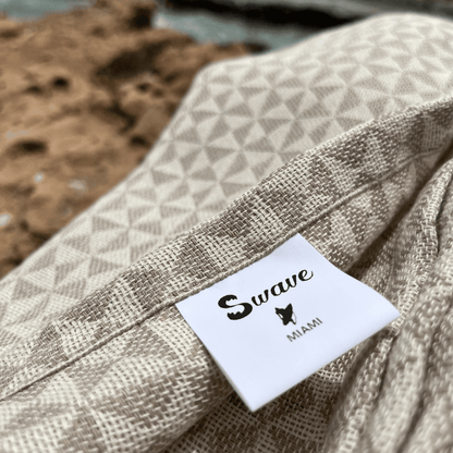 Serviette Plage | Fouta Papillon Beige 100 CM * 200 CM - swave-towels