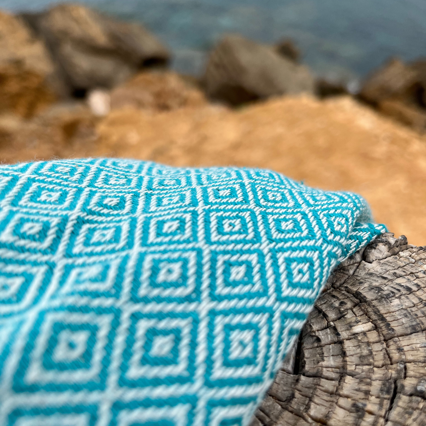 Serviette Plage | Fouta Berbère Turquoise 100 CM * 200 CM