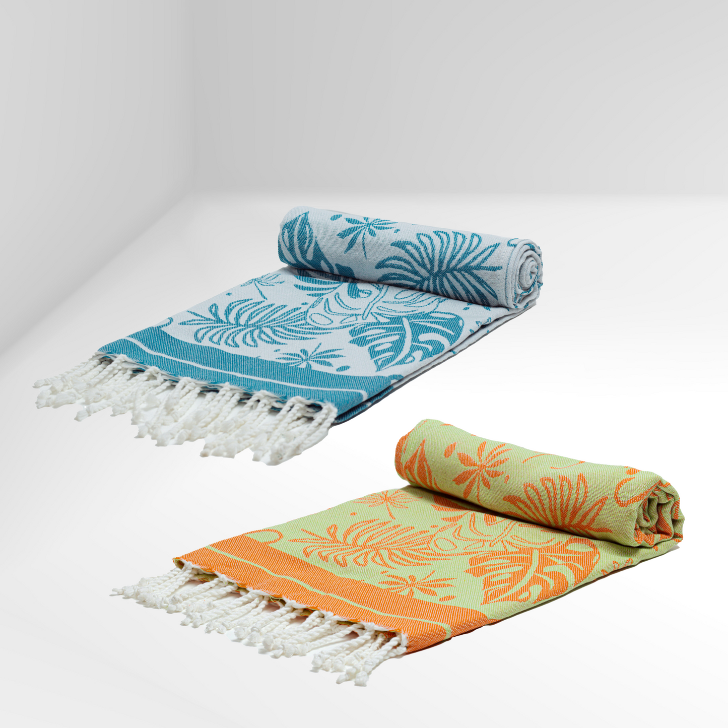 2 Serviettes de Plage Fouta | Nouvelle Collection Motif Tropical